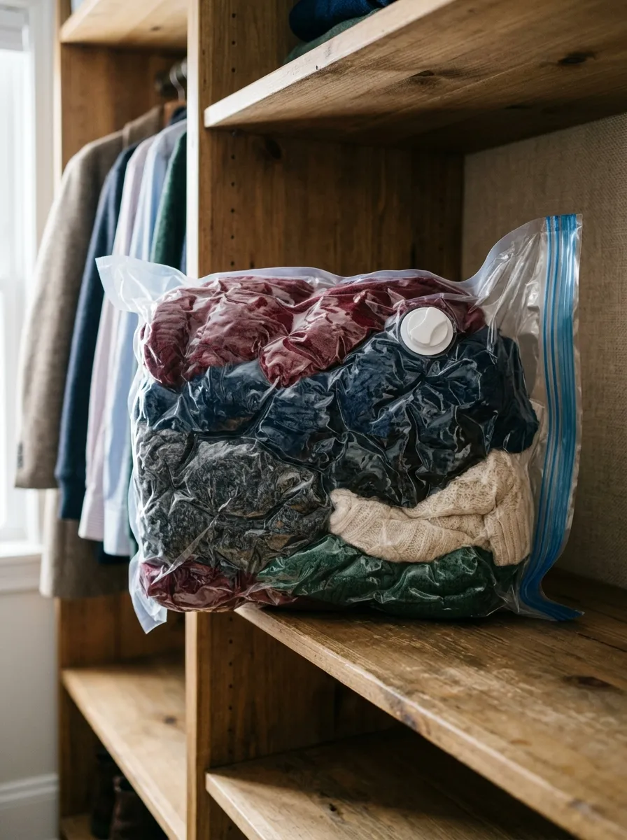Store Off-Season Clothes in Vacuum Bags