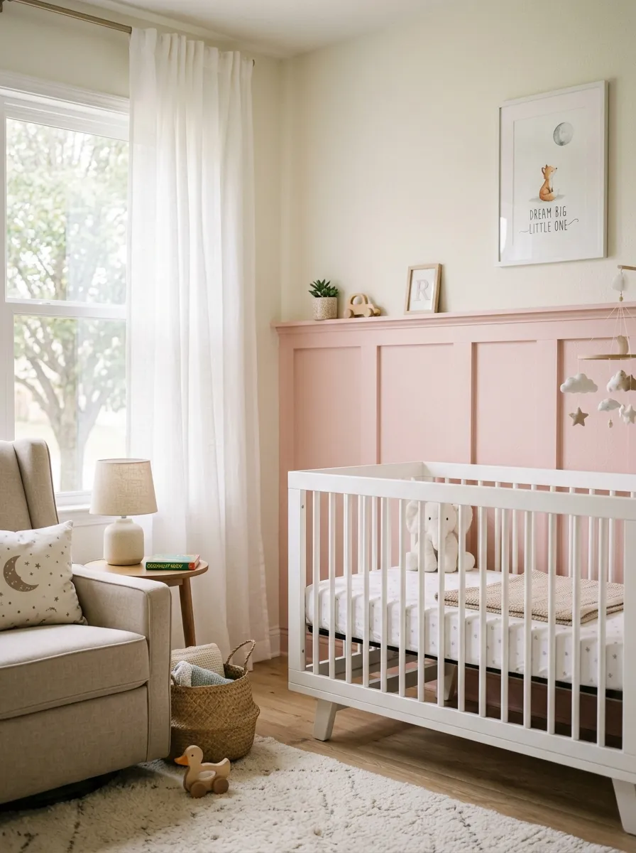 Half Paneled Nursery Walls