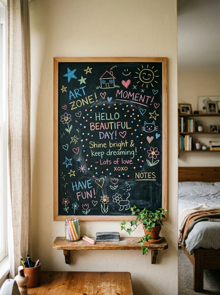 Chalkboard or Whiteboard Wall Section