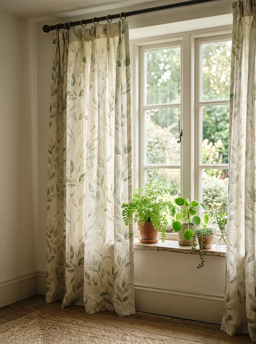Use Botanical Prints for a Gentle Pattern