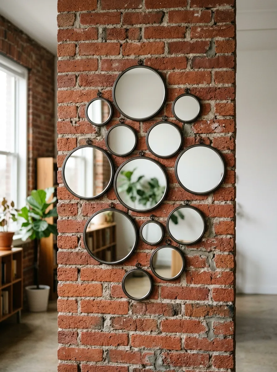 Display A Collection Of Small Mirrors