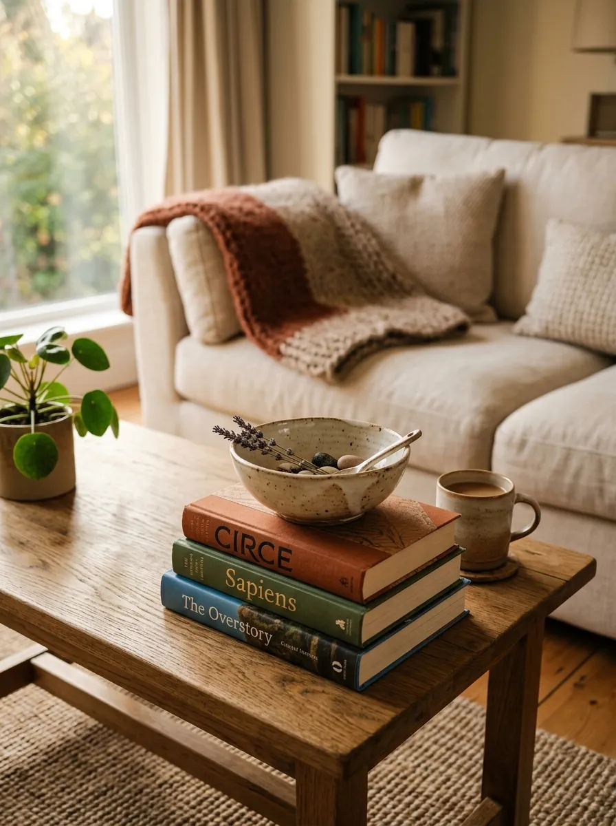Style with a Low Coffee Table Book Stack