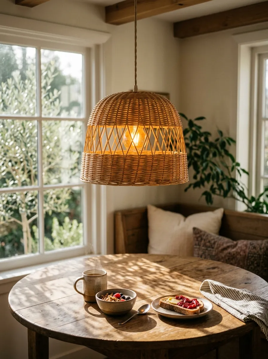 Bring In A Woven Basket Light Shade