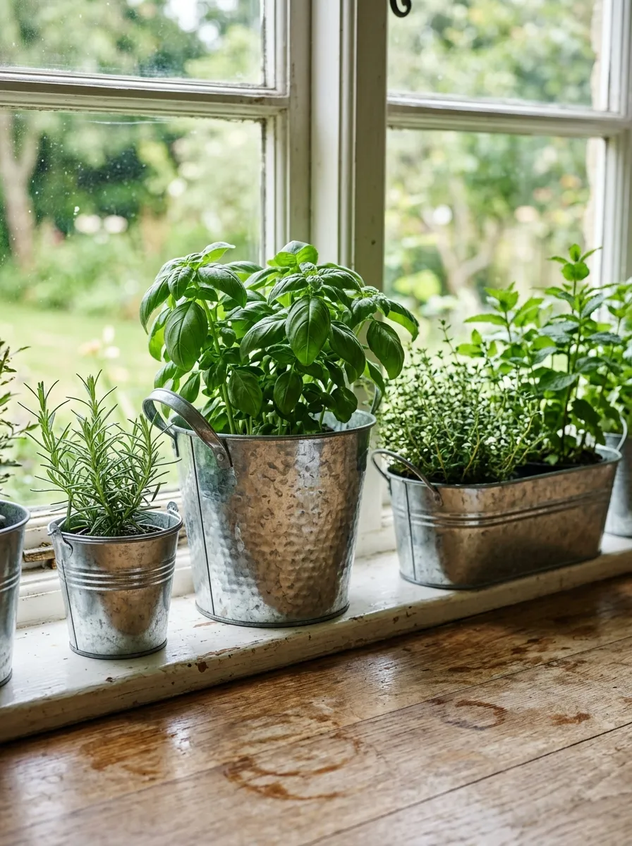 Galvanized Metal Accents