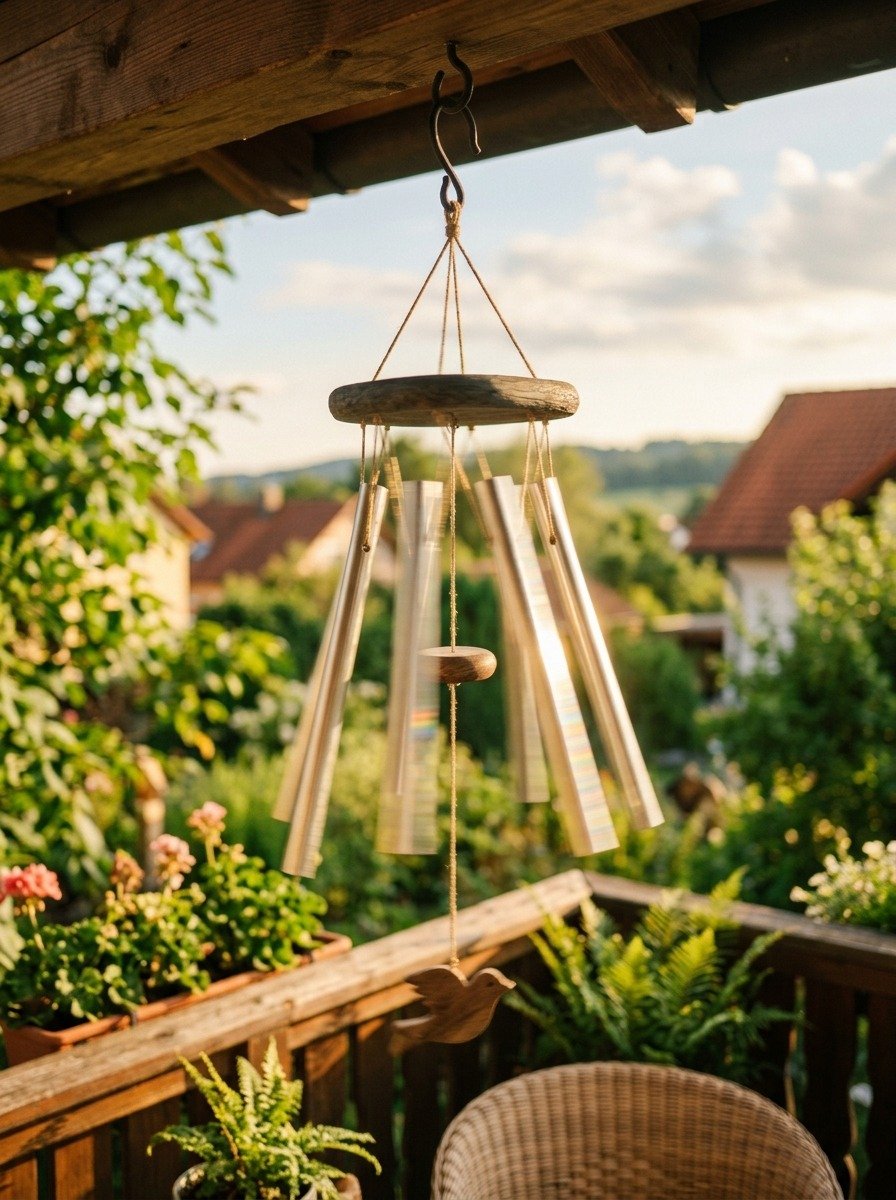Use Wind Chimes for Gentle Sound