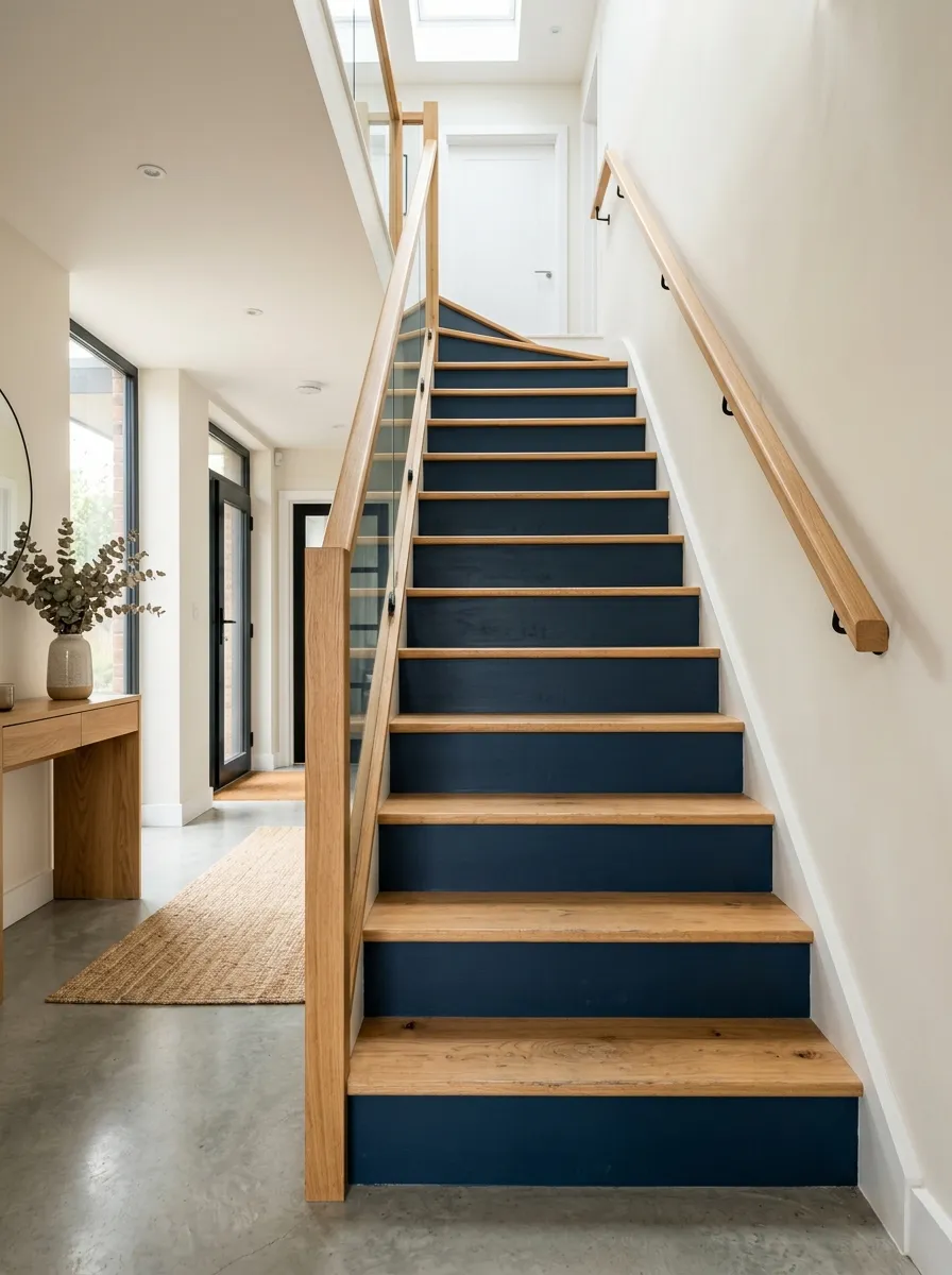 Paint Stair Risers in a Contrast Color