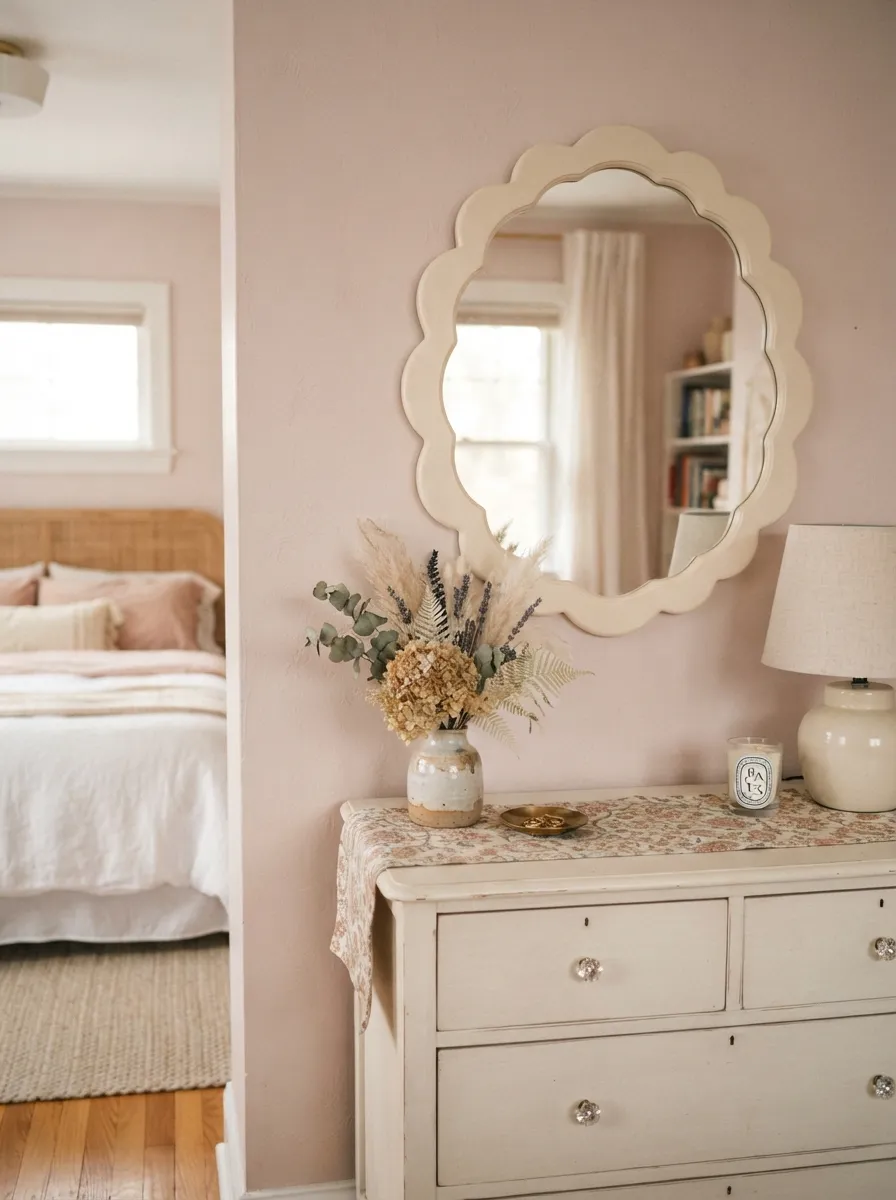 Scalloped Mirror for Softness