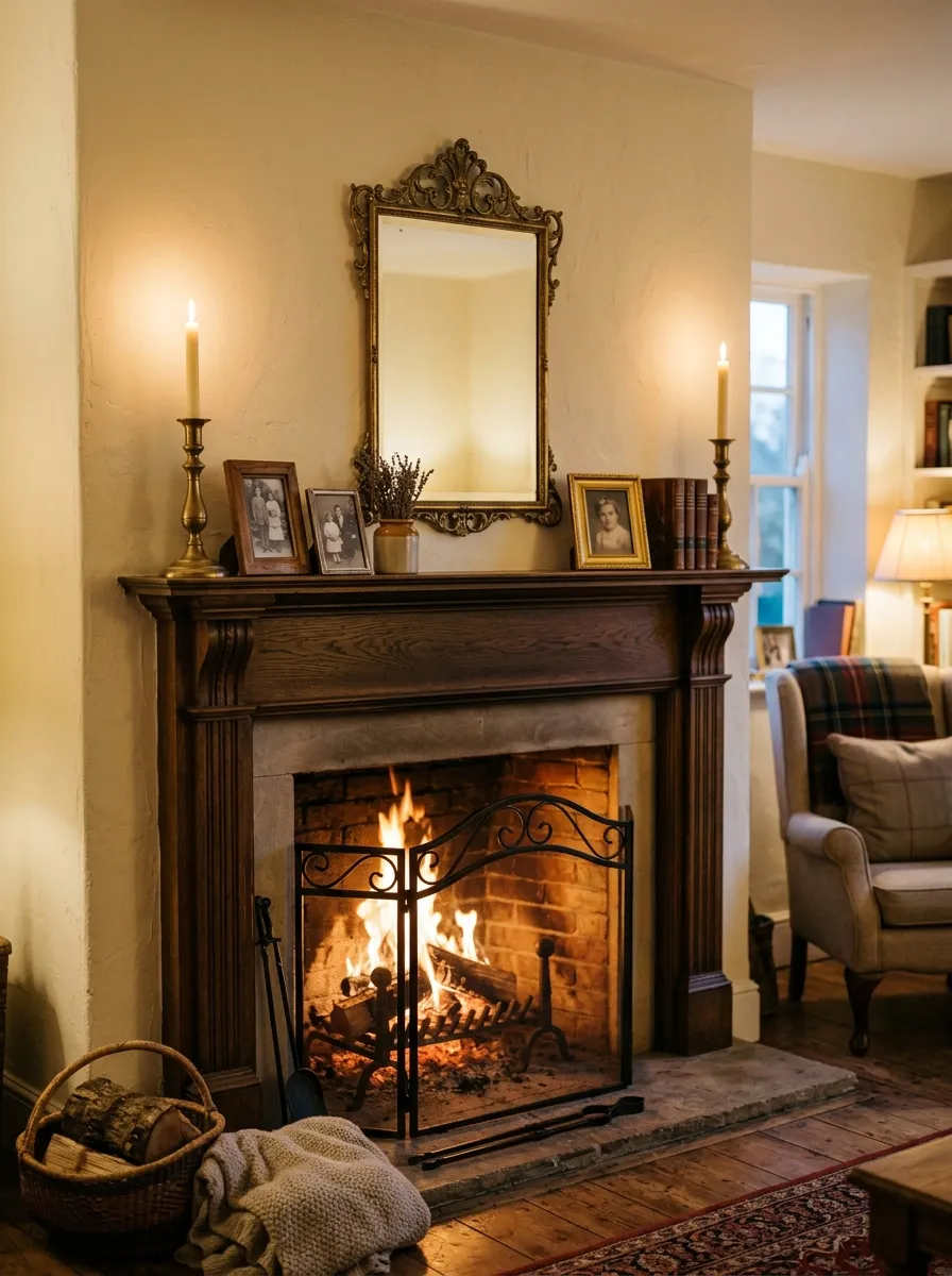 Fireplace Mantel Styling