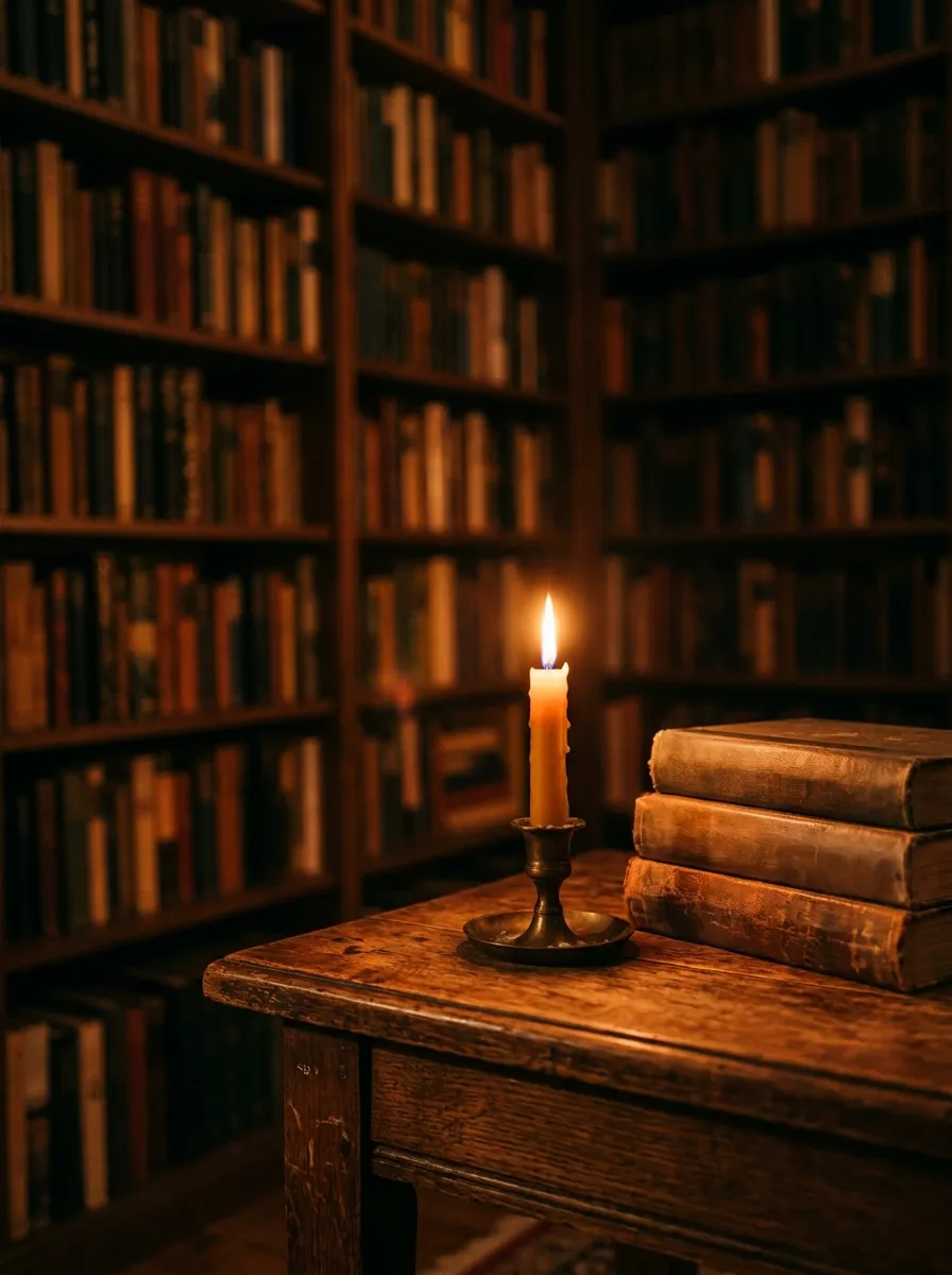 Candles Instead of Harsh Light
