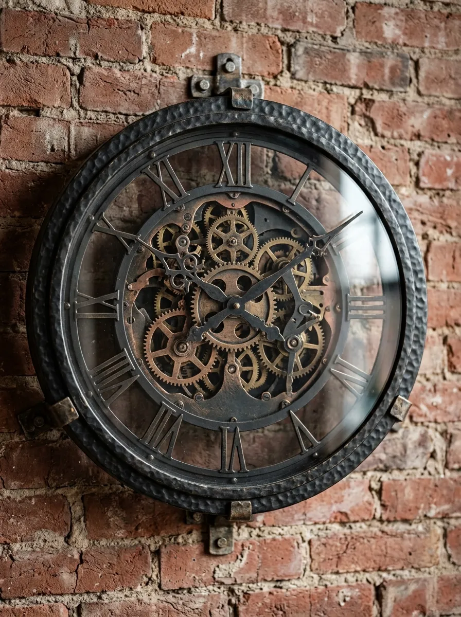 Vintage Industrial Clock