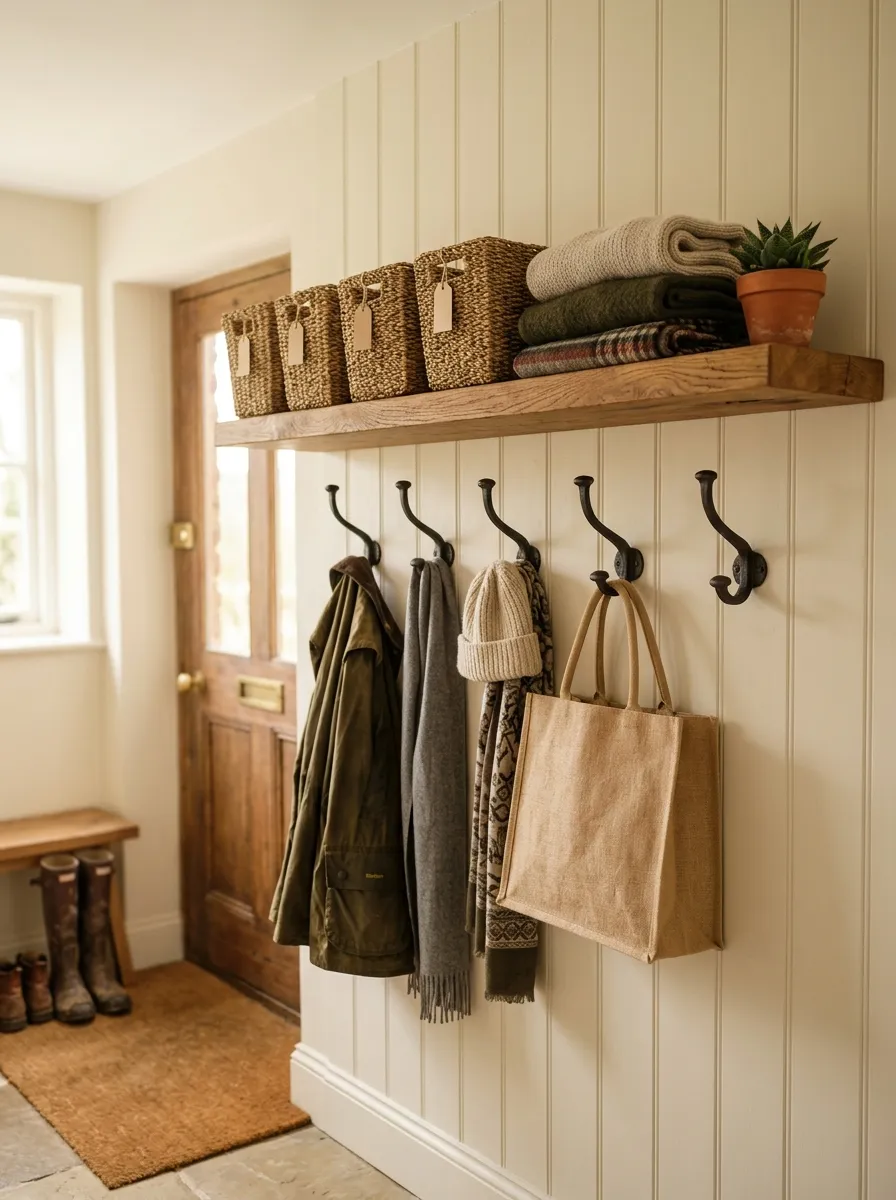 Mudroom Basket Wall