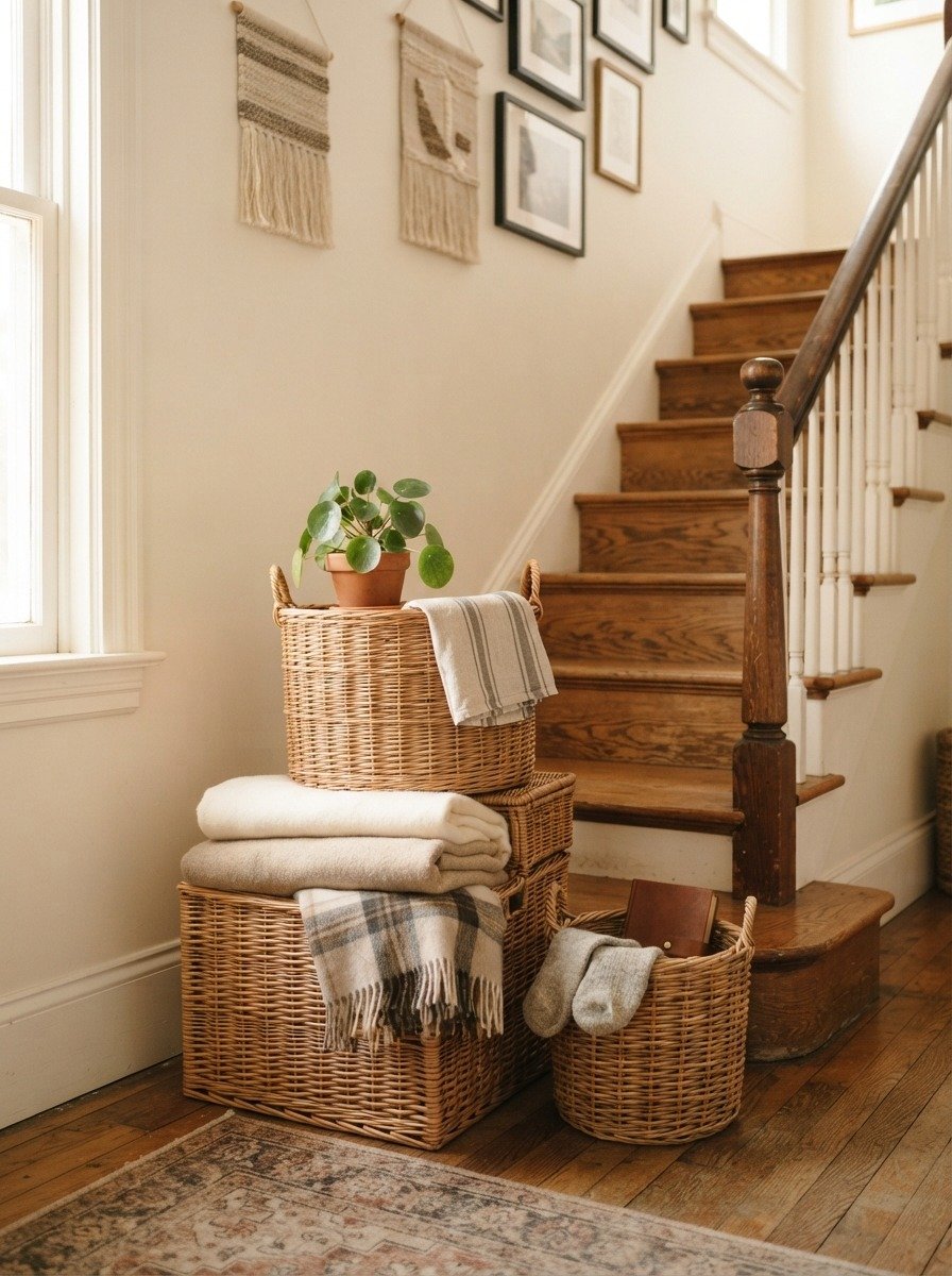 Bring In a Vintage Woven Basket Collection