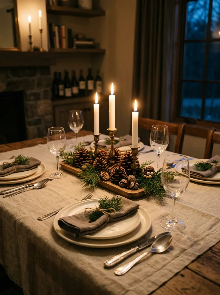 Layer Table Linens for Dinner