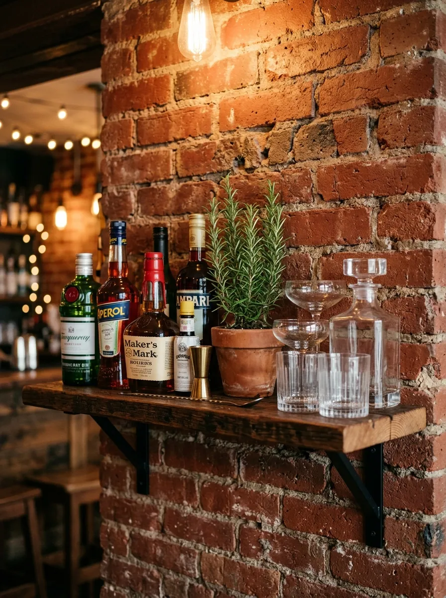 Install A Small Bar Shelf