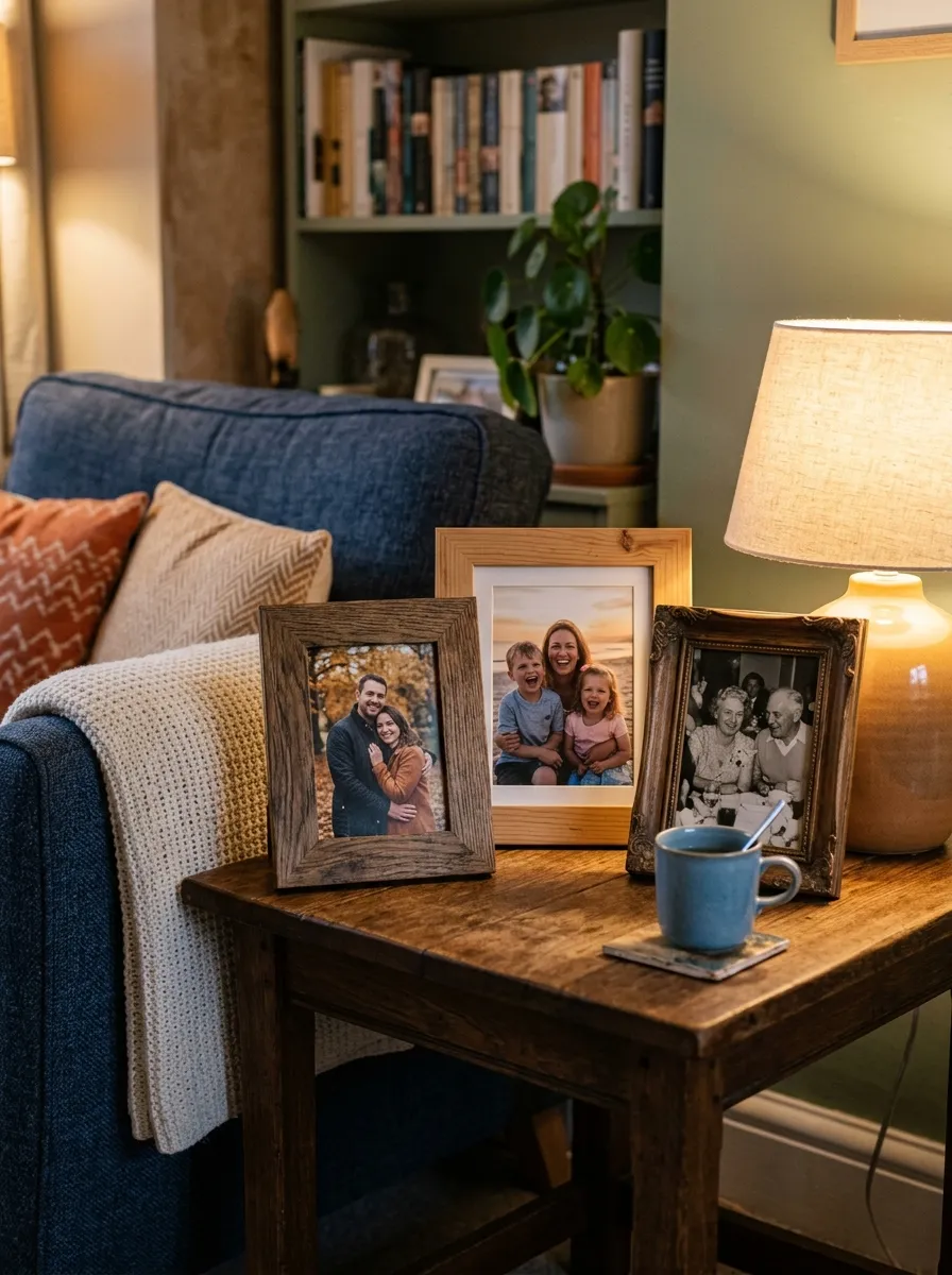 Add a Small Gallery of Framed Photos Nearby