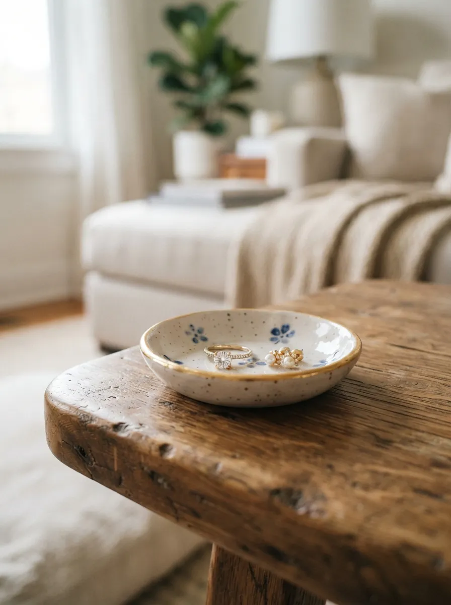 Add A Small Dish For Jewelry Or Trinkets