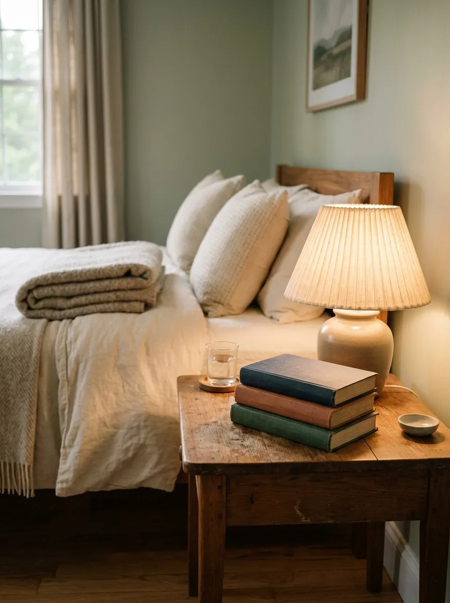 Add a Small Bookshelf or Book Stack