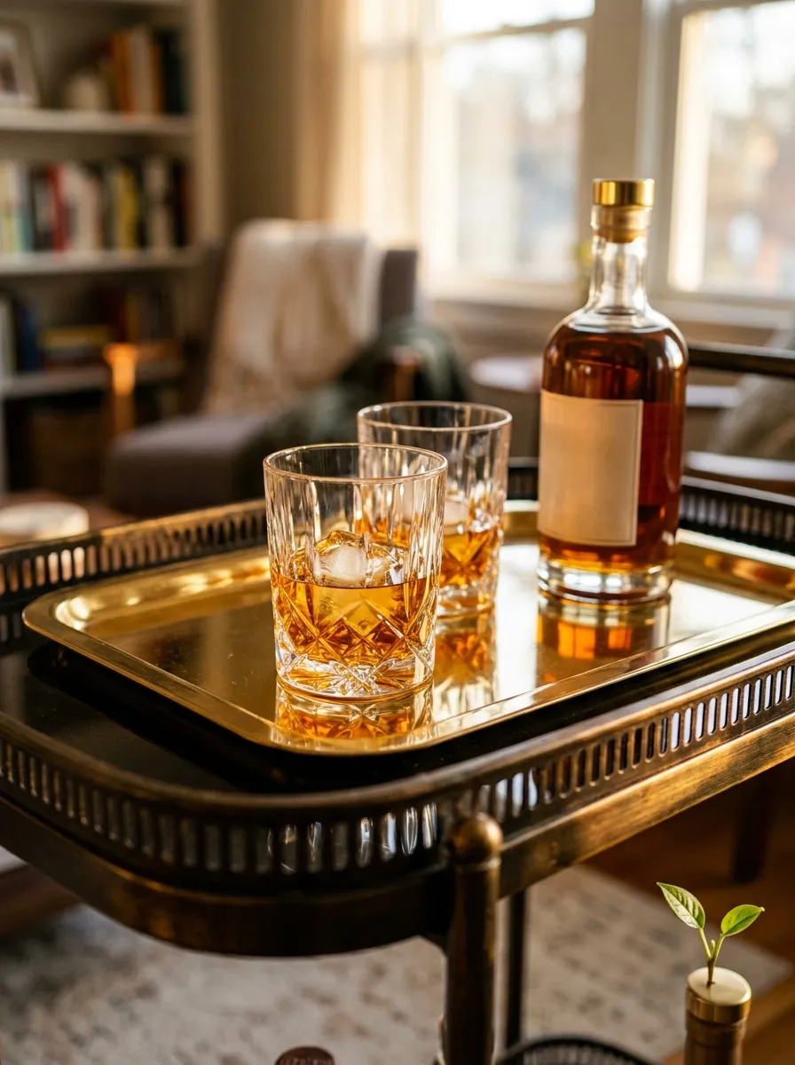 Anchor It With a Metallic Tray