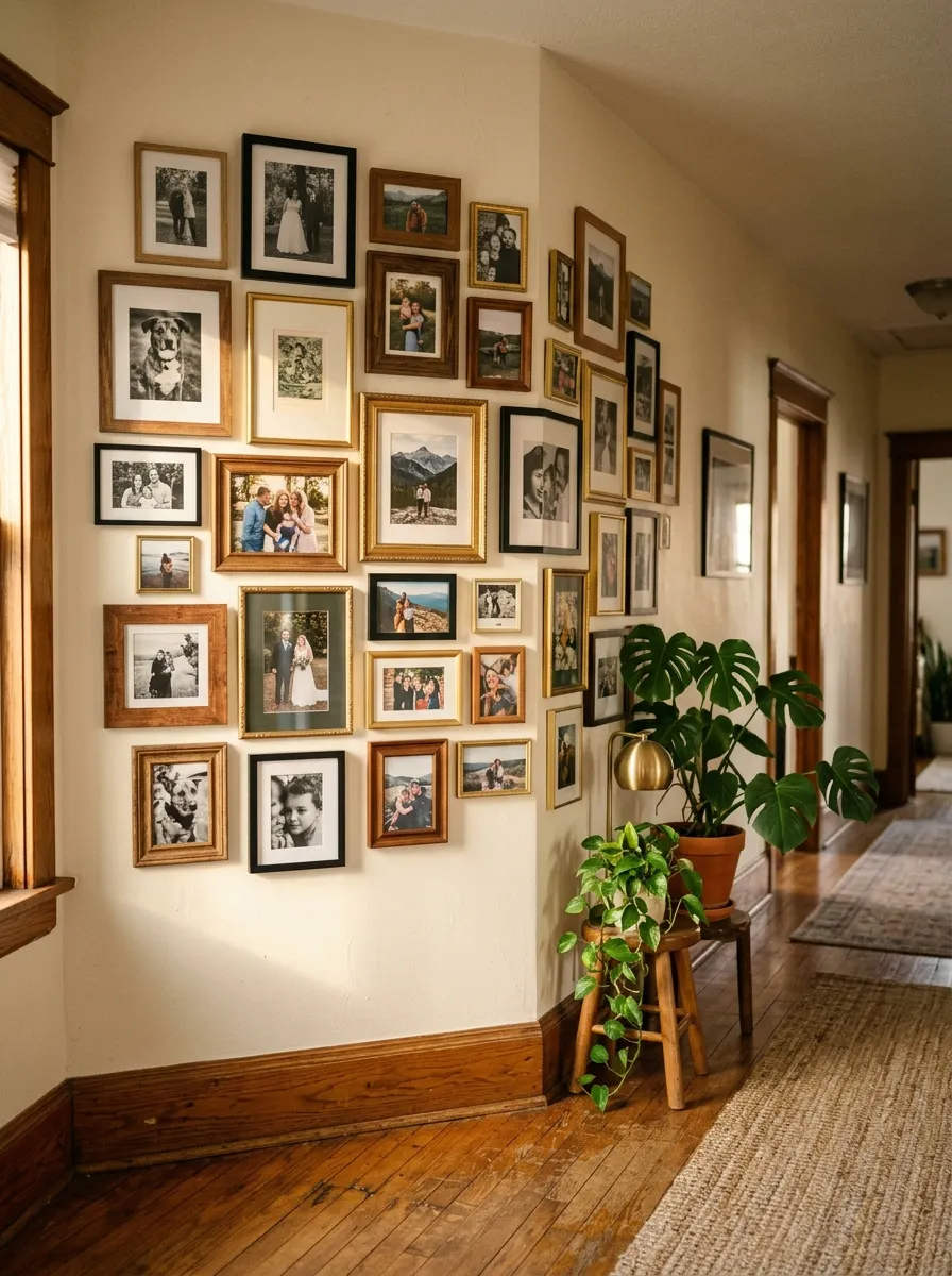 Gallery Wall of Family Photos