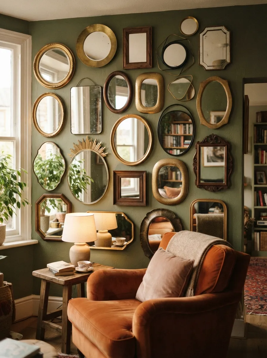 Layered Mirror Gallery Wall