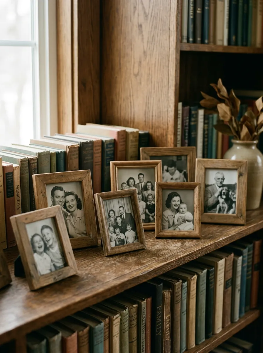 Family Photos in Simple Frames