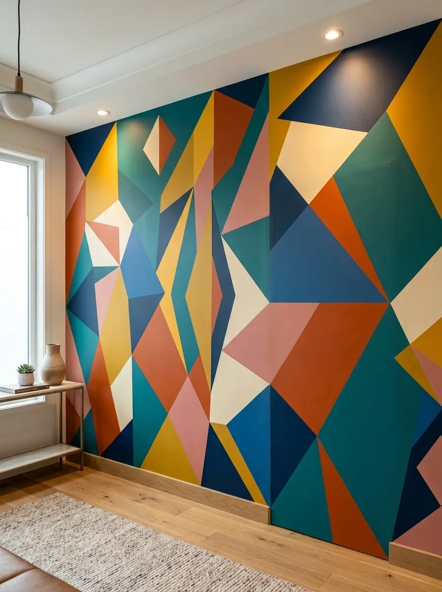 Hidden Door Behind a Bold Accent Wall