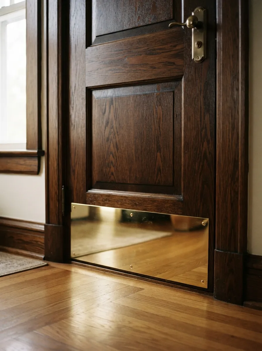 Add a Copper or Brass Kick Plate