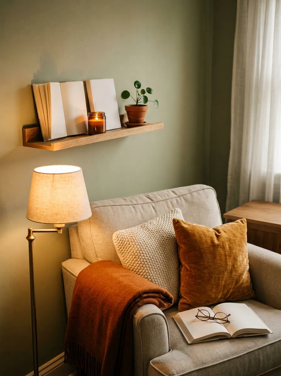 Cozy Reading Nook Picture Ledge