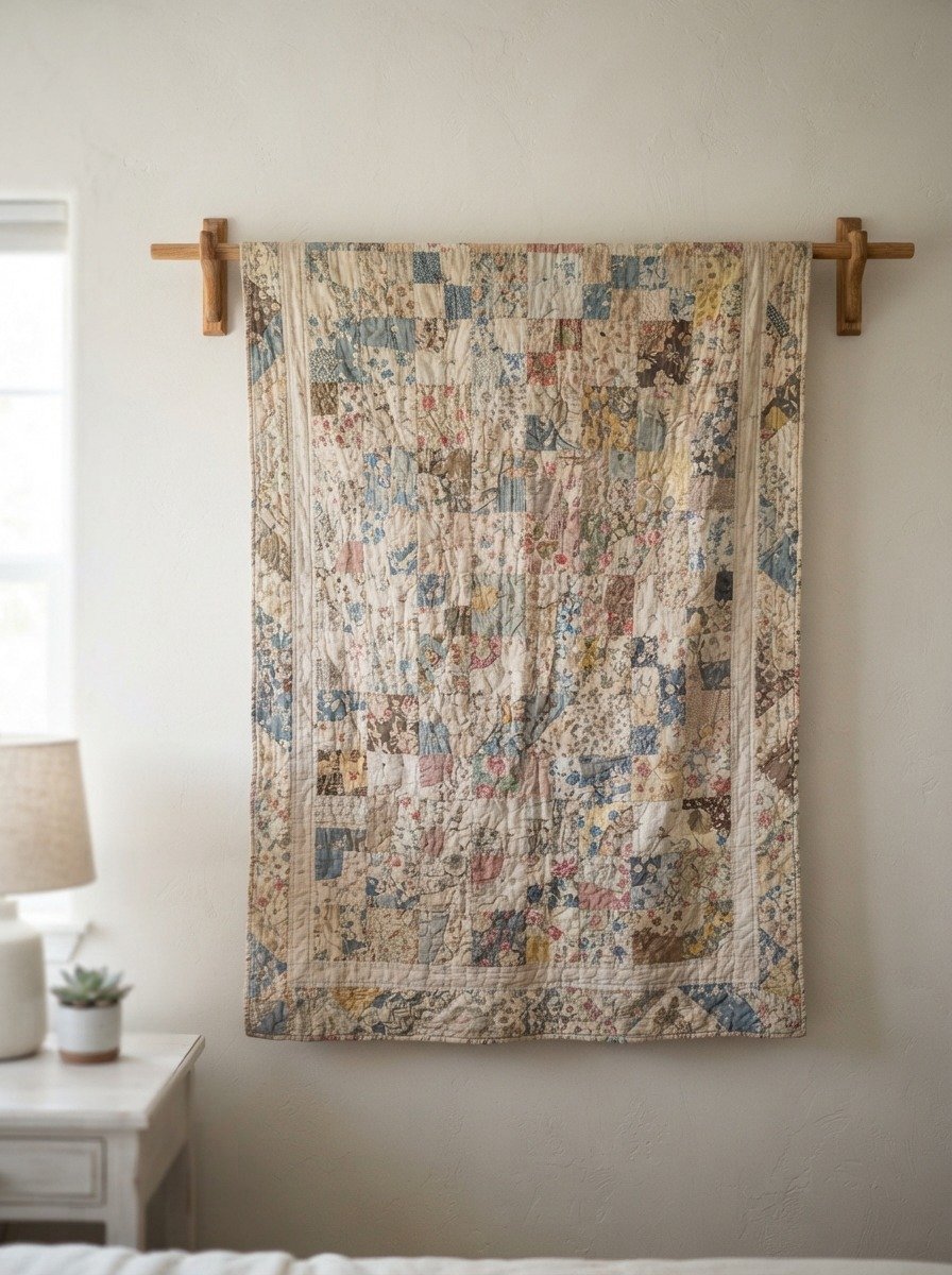 Use Vintage Quilts as Wall Hangings