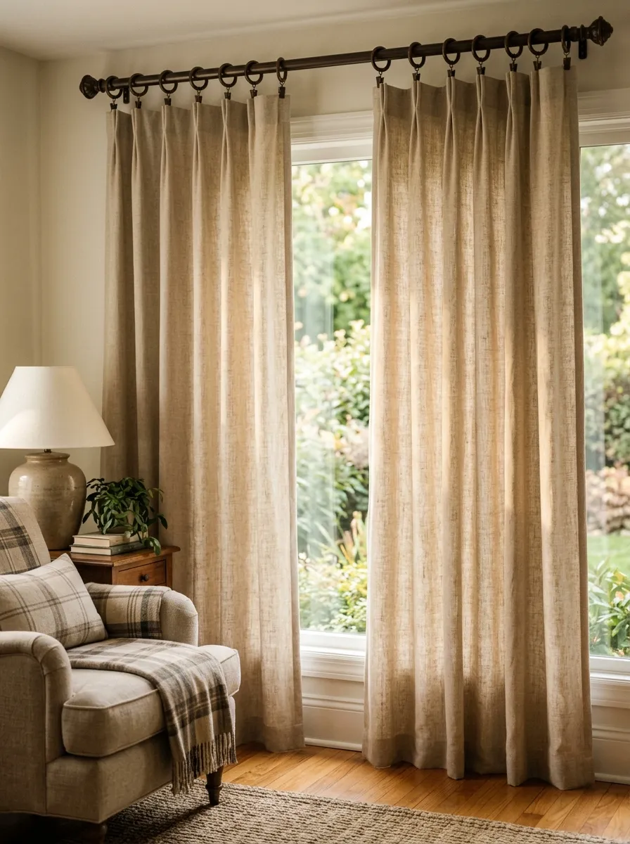 Use Curtain Rings for Soft Wave Folds