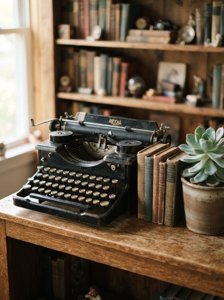 Add a Vintage Typewriter as a Decorative Piece