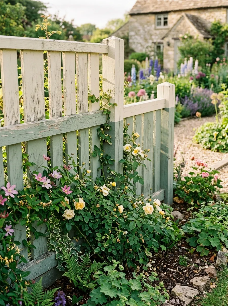 Repainted Fence Panels