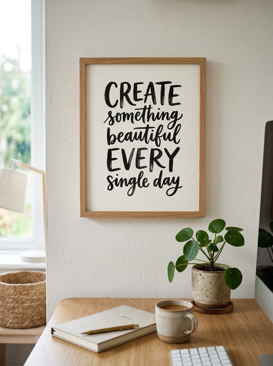 DIY Hand Lettered Art Prints