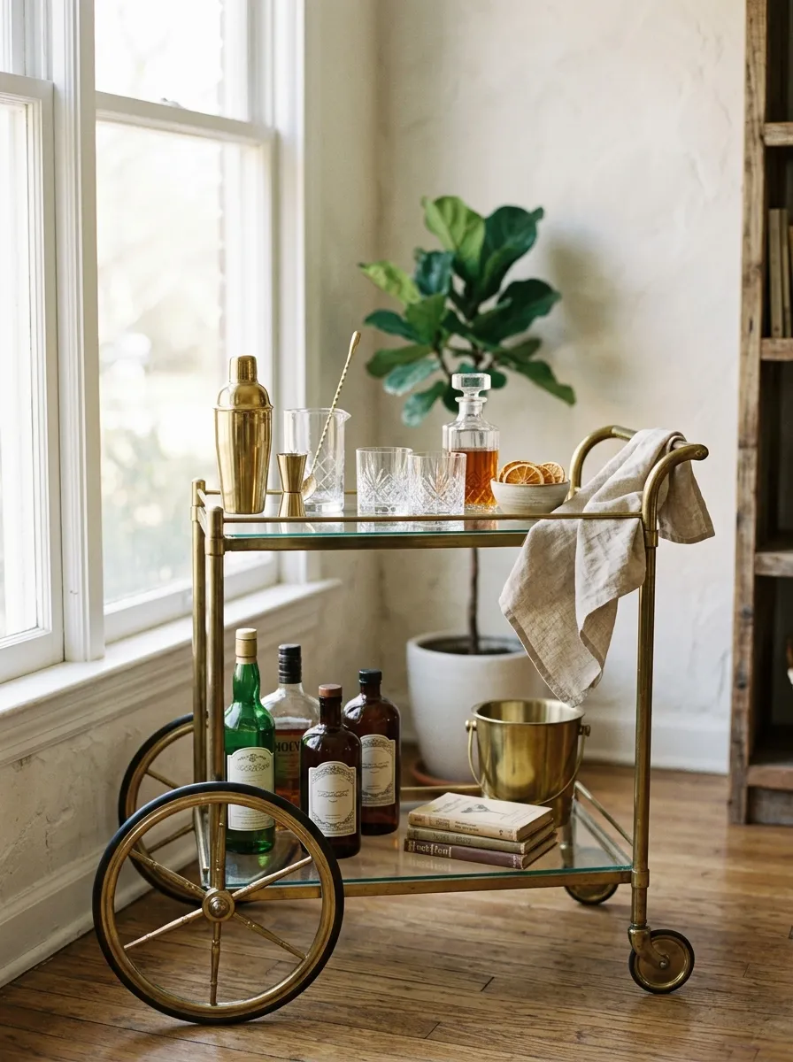 Vintage Bar Cart