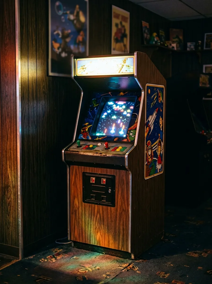 Vintage Arcade Cabinet Corner