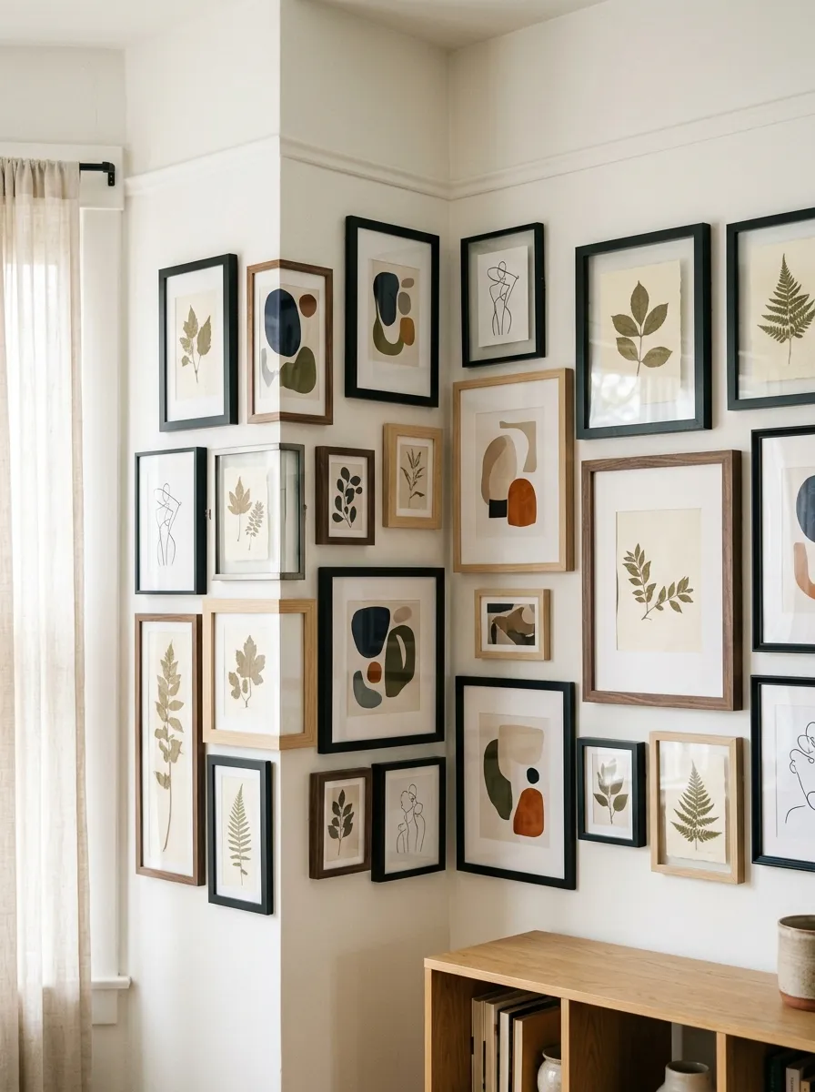 Build a Corner Gallery Wall