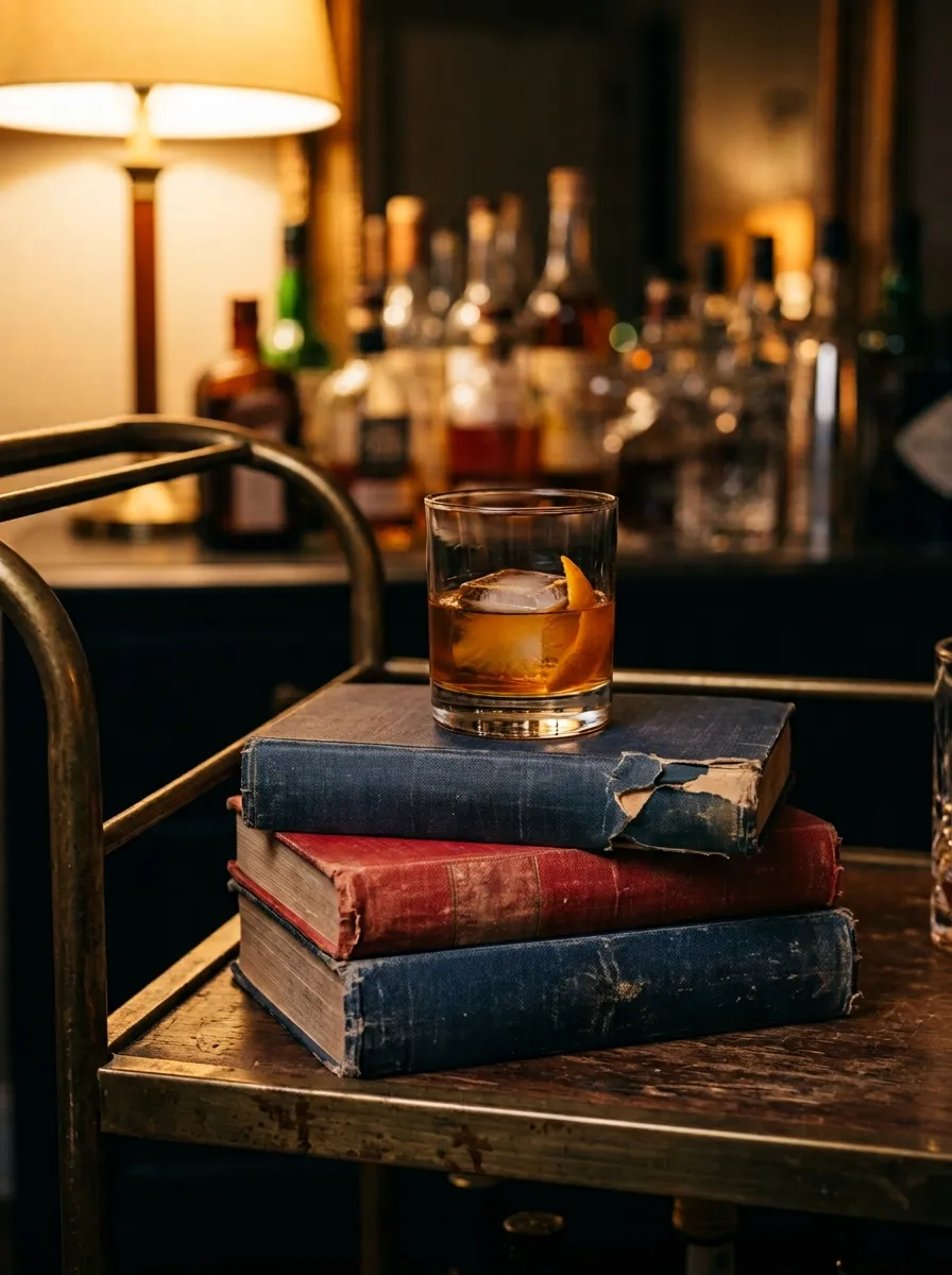 Stack Vintage Cocktail Books