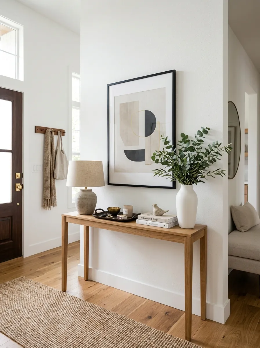 Set Up a Small Console Table