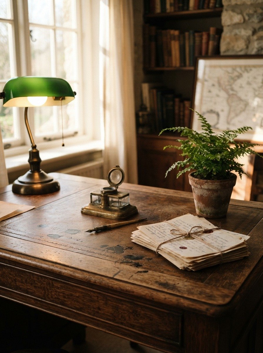 Style an Antique Writing Desk as a Focal Point