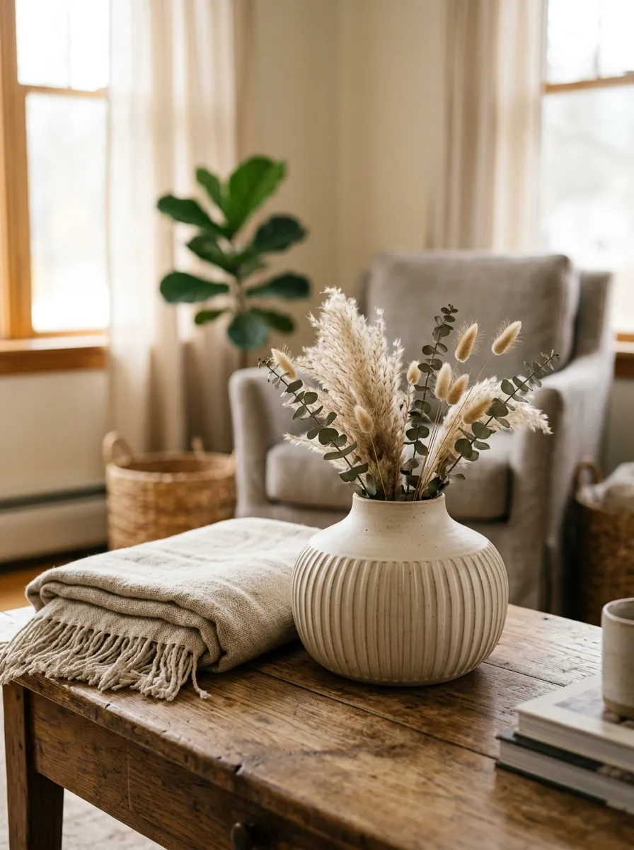 Add A Low Textured Vase