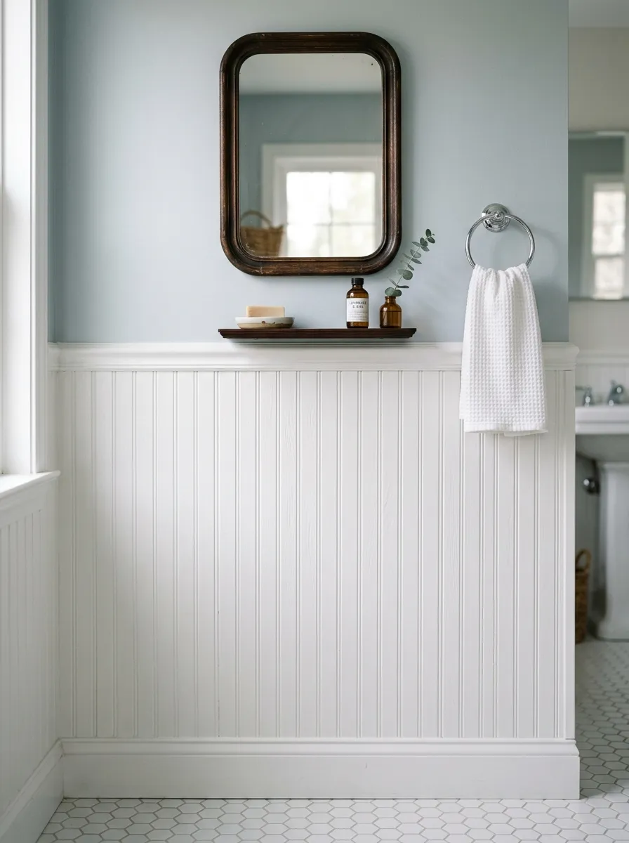 Beadboard Half Wall Paneling