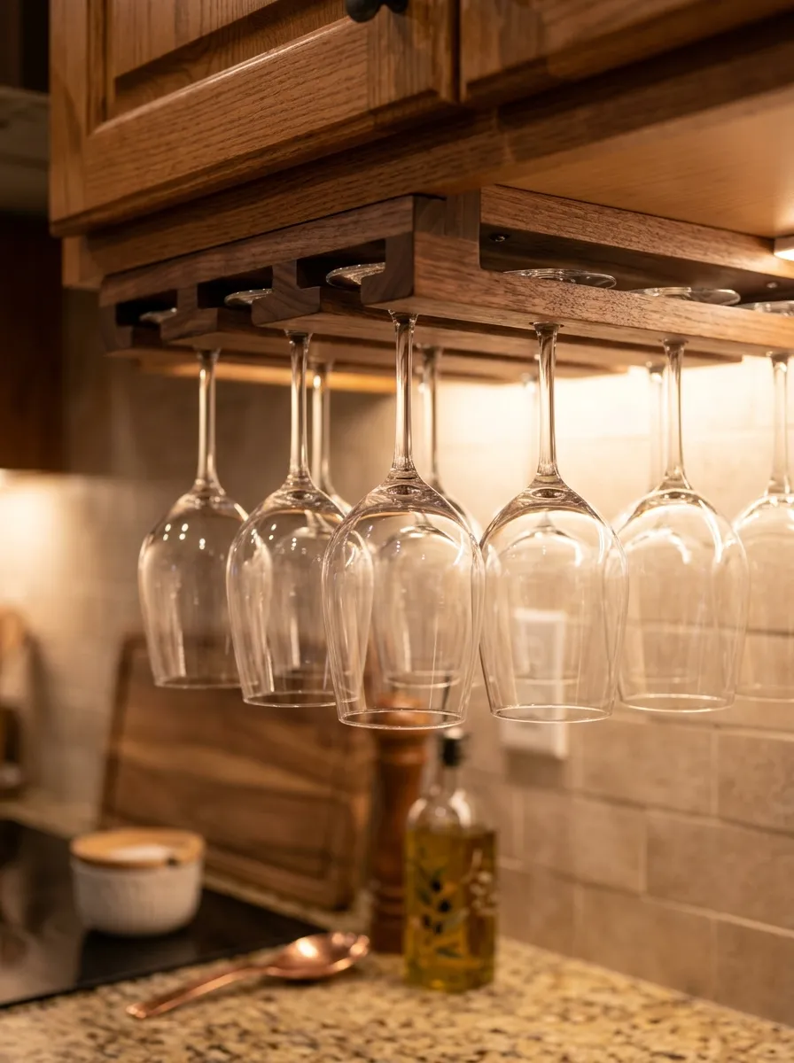 Hanging Glass Rack