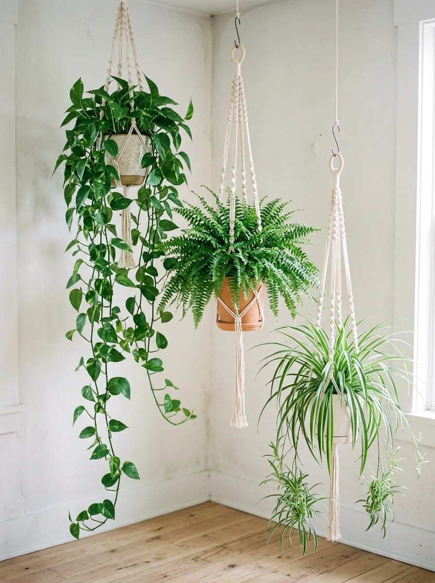 Cluster Hanging Plants