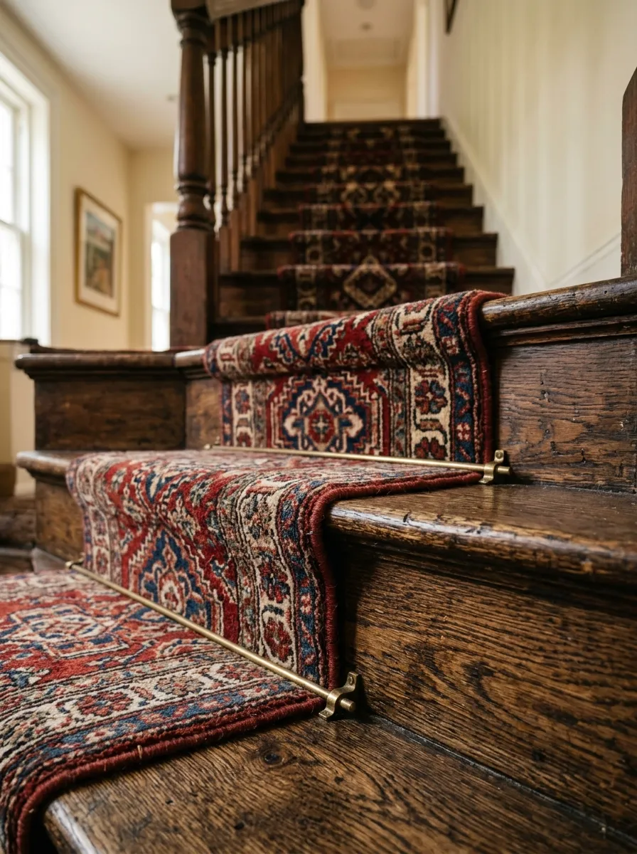 Add a Runner Rug for the Steps