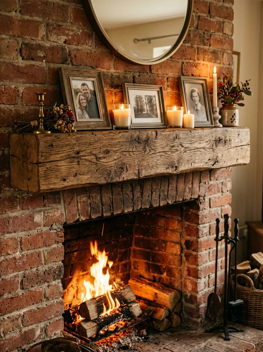 Install A Reclaimed Wood Mantel
