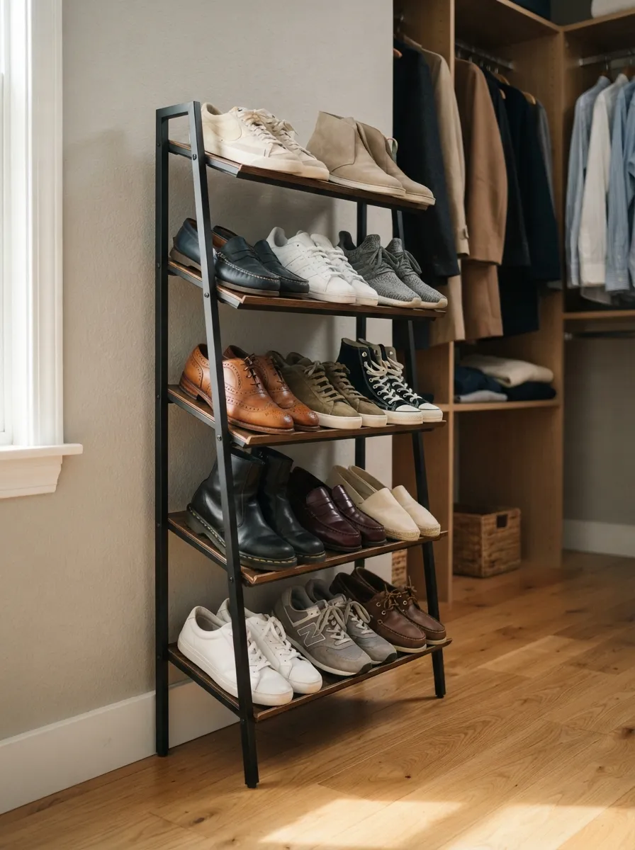 Use a Slim Shoe Rack