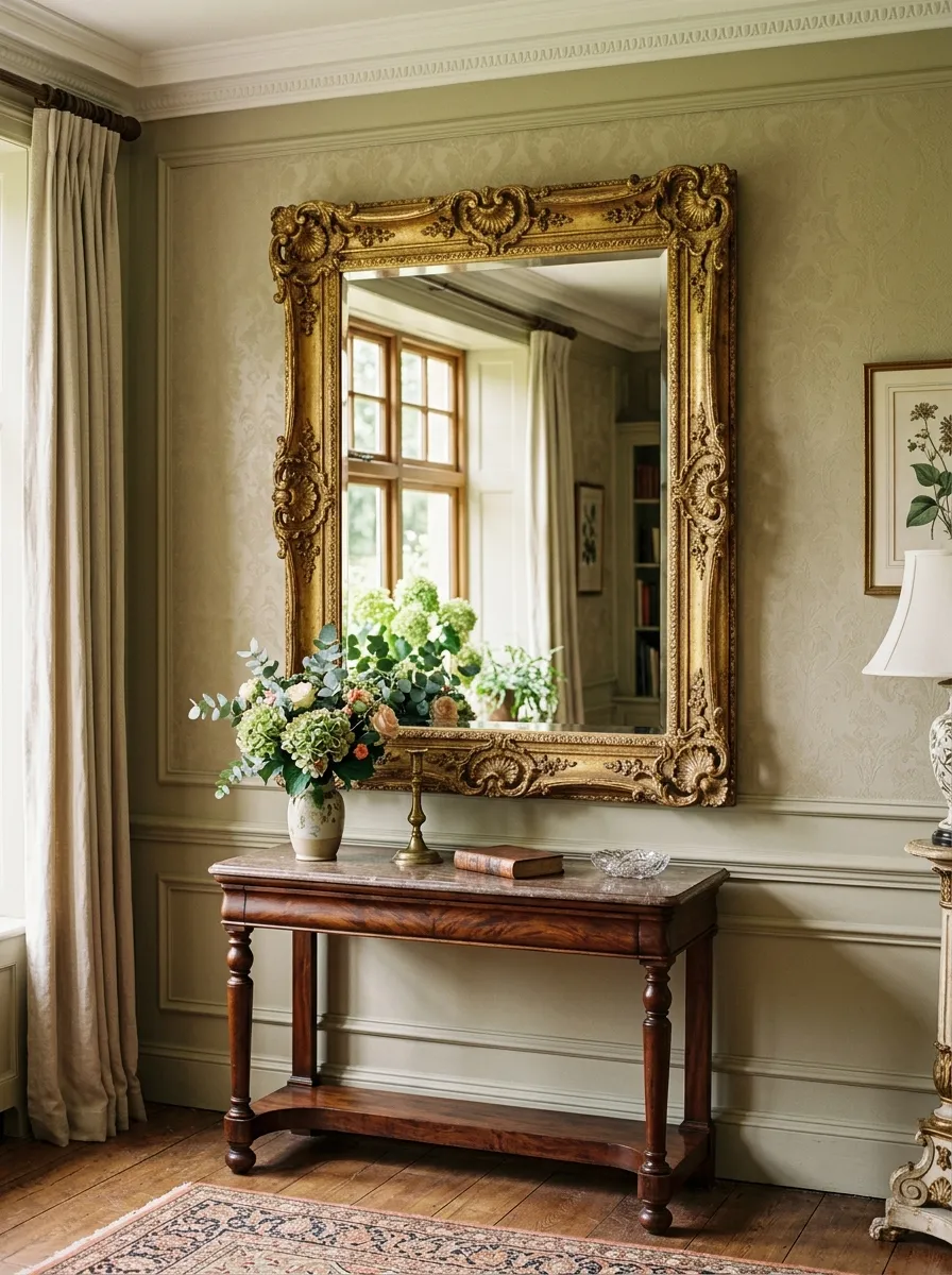 Antique Mirrors as Statement Pieces