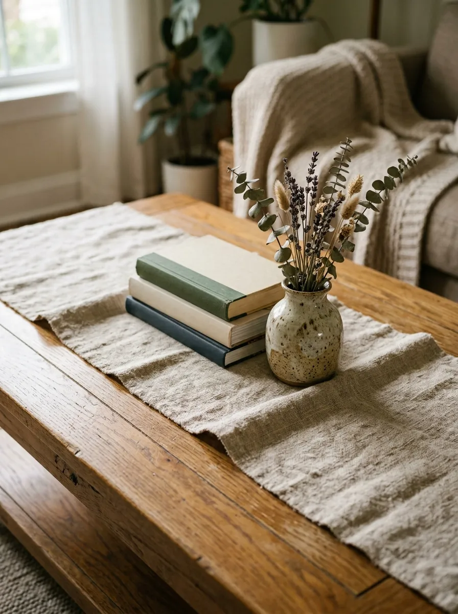 Layer A Table Runner Underneath
