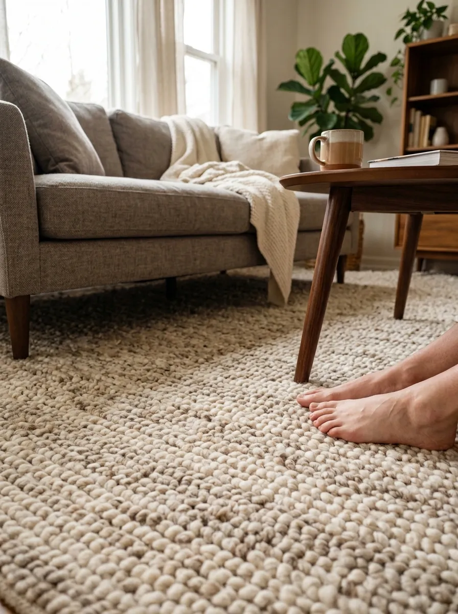 Bring In a Plush Area Rug