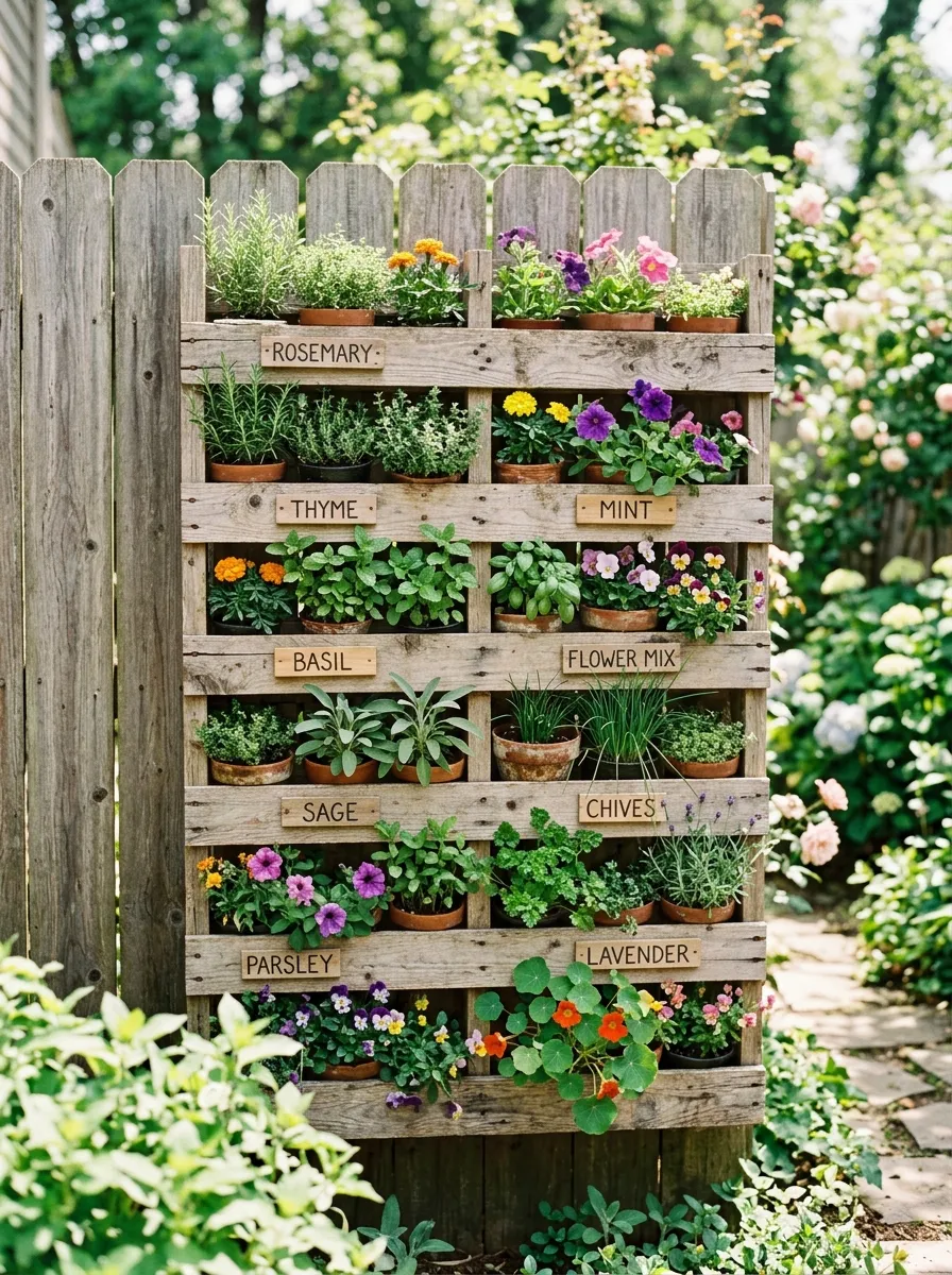 Vertical Pallet Garden